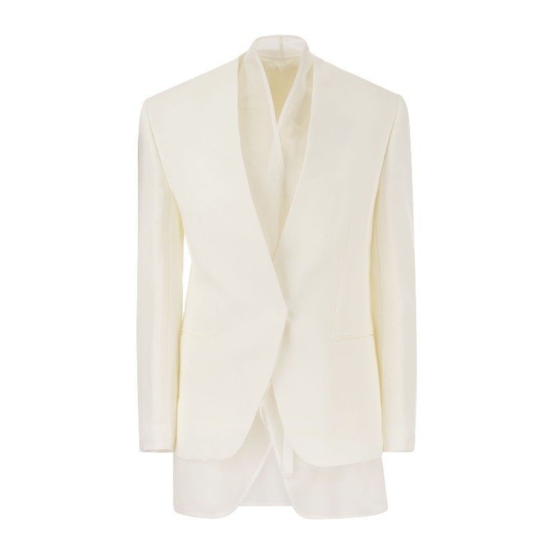 ジャケット BRUNELLO CUCINELLI SS24 Linen-blend jacket (MH1262808 C600)