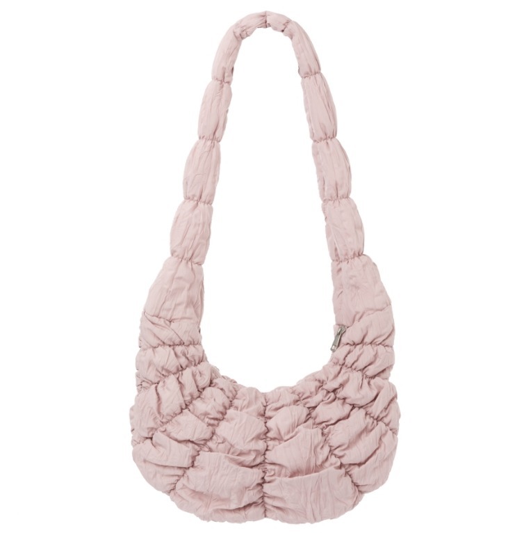 ●NERDY● Pleated Ribbon 2-Way Hobo Bag (3色) NERDY☆Pleated Ribbon Two-Way Hobo Bag (NERDY/ショルダー