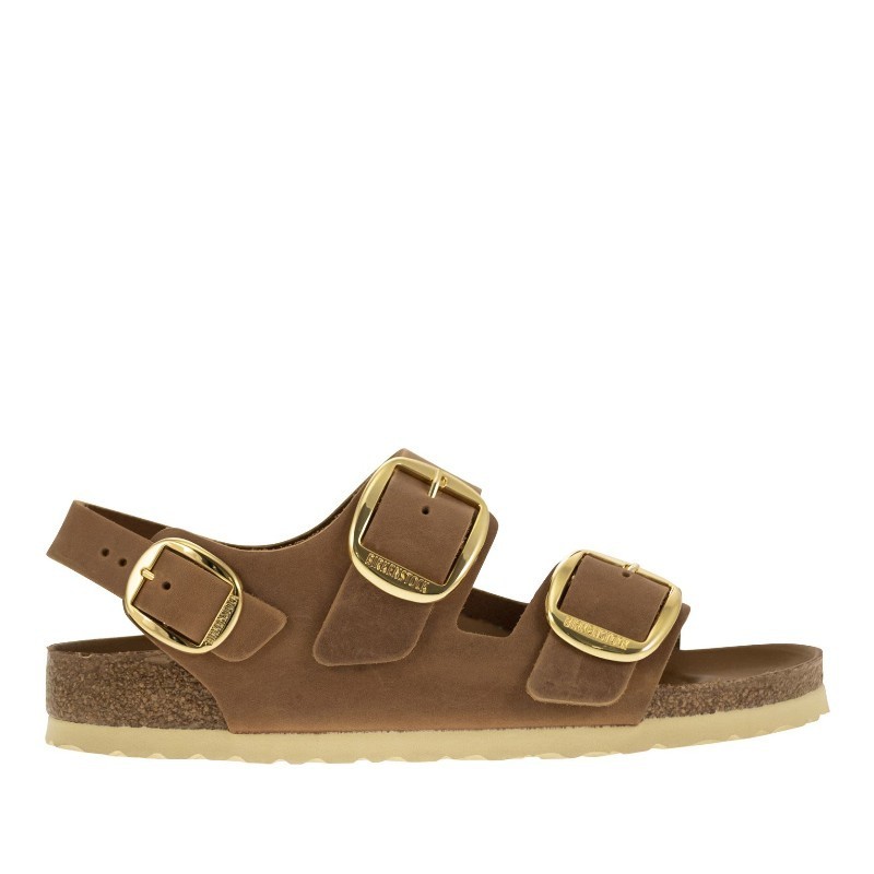 サンダル・ミュール BIRKENSTOCK MILANO BIG BUCKLE - Oiled leather sandal