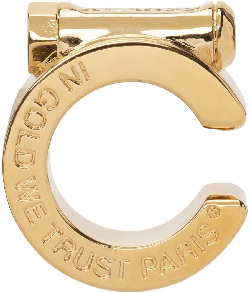 【関税込み】IN GOLD WE TRUST PARIS ゴールド Piston イヤカフ