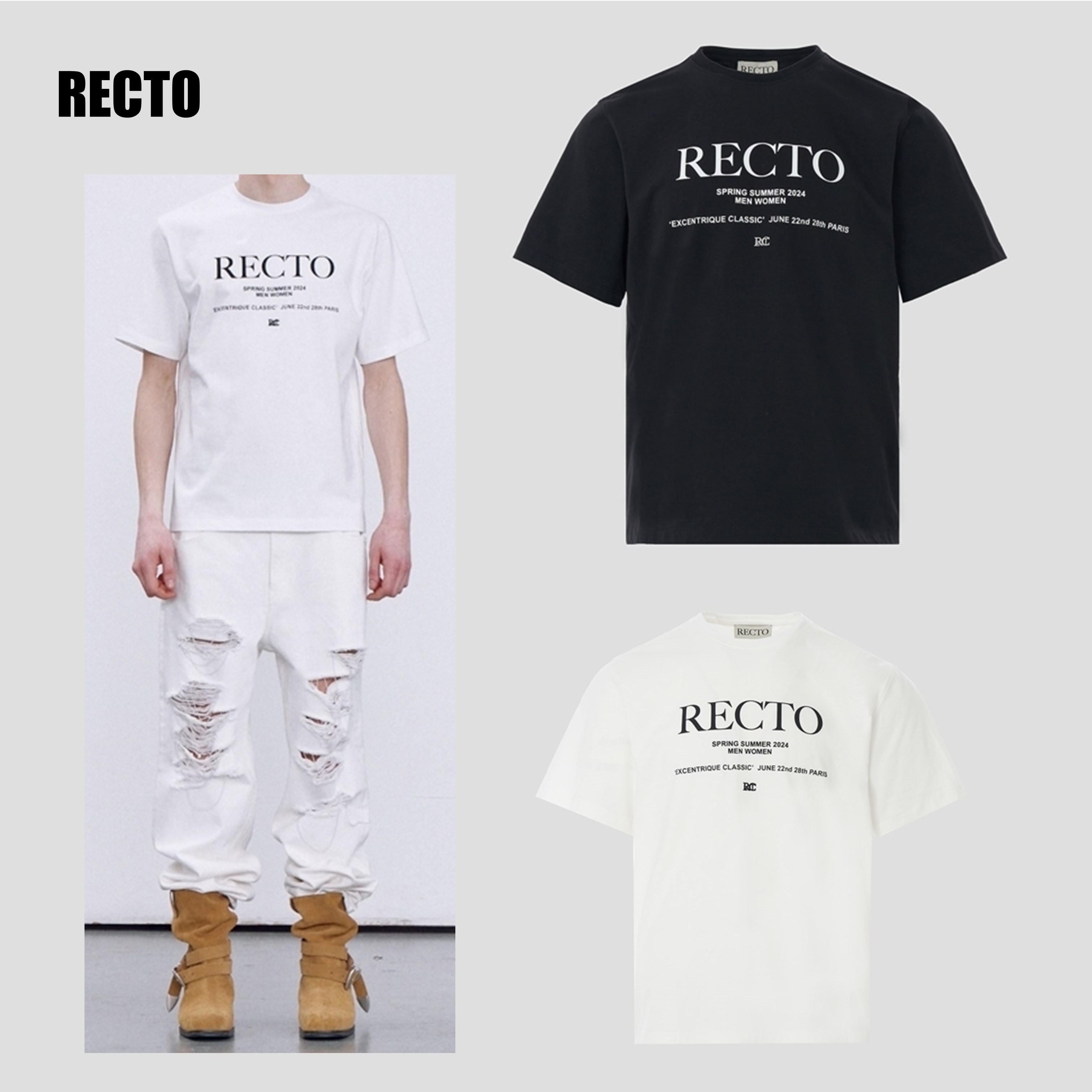[RECTO] SEASONAL LOGO PRINTED T-SHIRT☆送料込☆