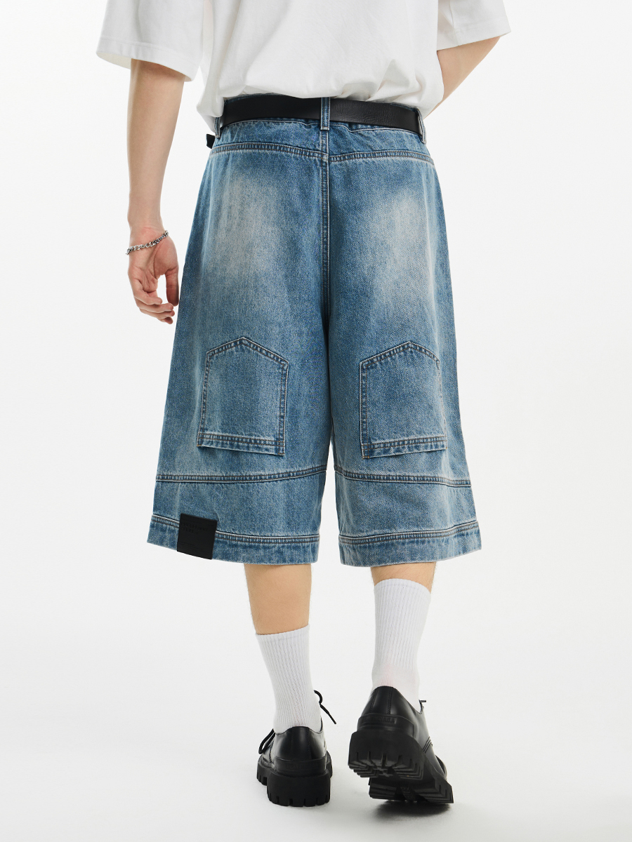 国内発/日本未入荷☆HARSH AND CRUEL☆デニム ハーフパンツ☆ 国内発/日本未入荷☆HARSH AND CRUEL☆デニム ハーフパンツ