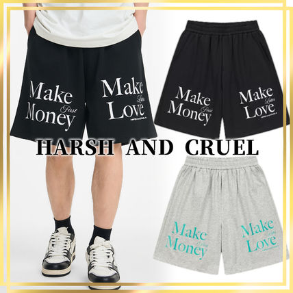 送料関税込み[HARSH and CRUEL]ショートパンツ★男女兼用★新作 HARSH AND CRUEL(ハーシュアンドクルーエル) ハーフ・ショート