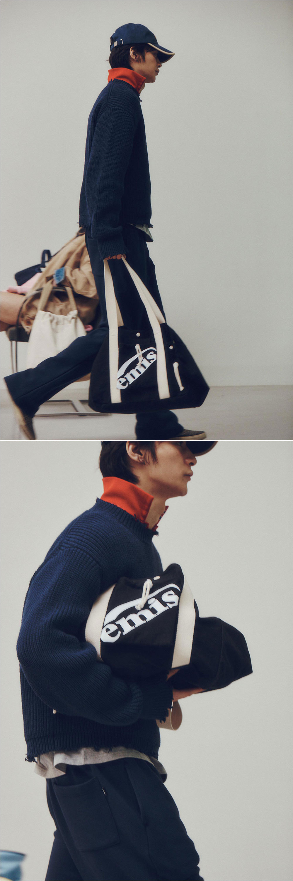 ★emis★送料込★韓国★人気★正規品★PACKABLE COTTON TOTE BAG ☆emis☆送料込☆韓国☆人気☆正規品☆PACKABLE COTTON TOTE BAG