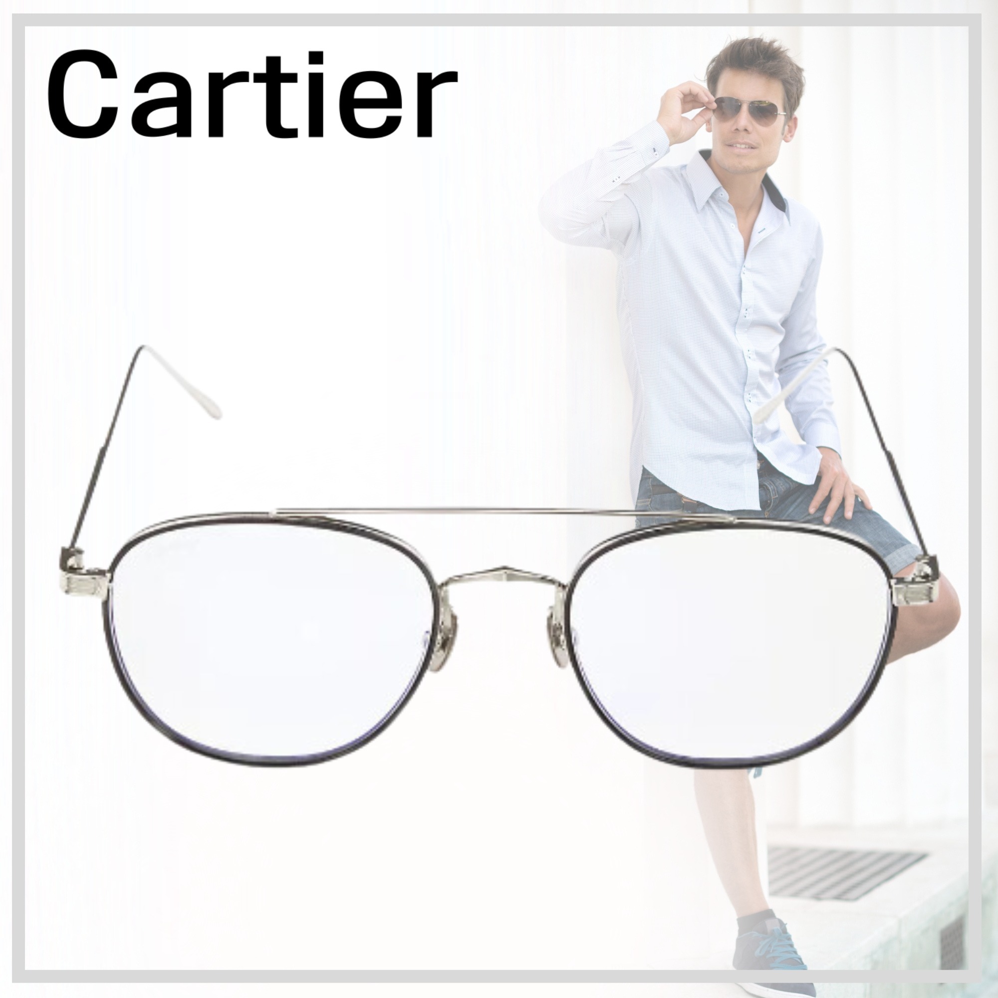 洗練された【Cartier】ラウンド サングラス 53MM 24SS