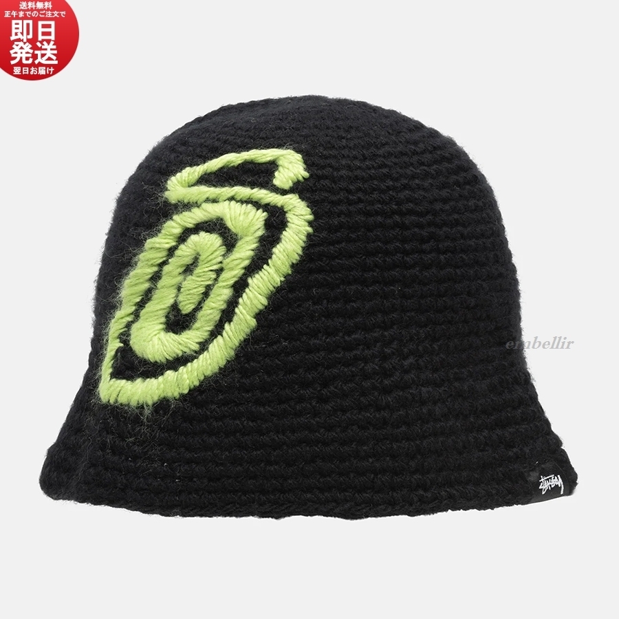 国内発送 送料関税込 日本完売 STUSSY BUCKET HAT SWIRLY S KNIT