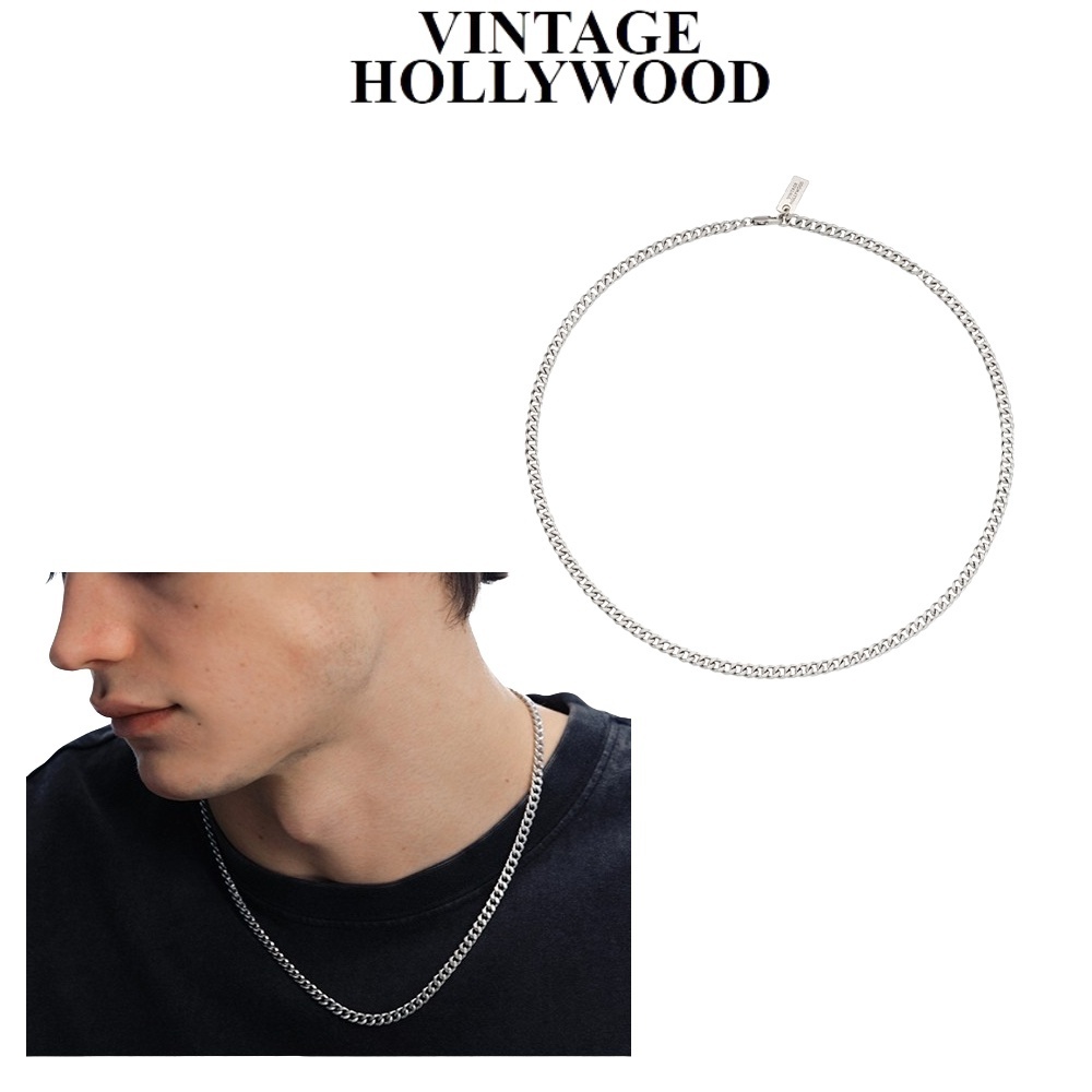 【VINTAGE HOLLYWOOD】Matte Classic Chain Necklace★追跡付