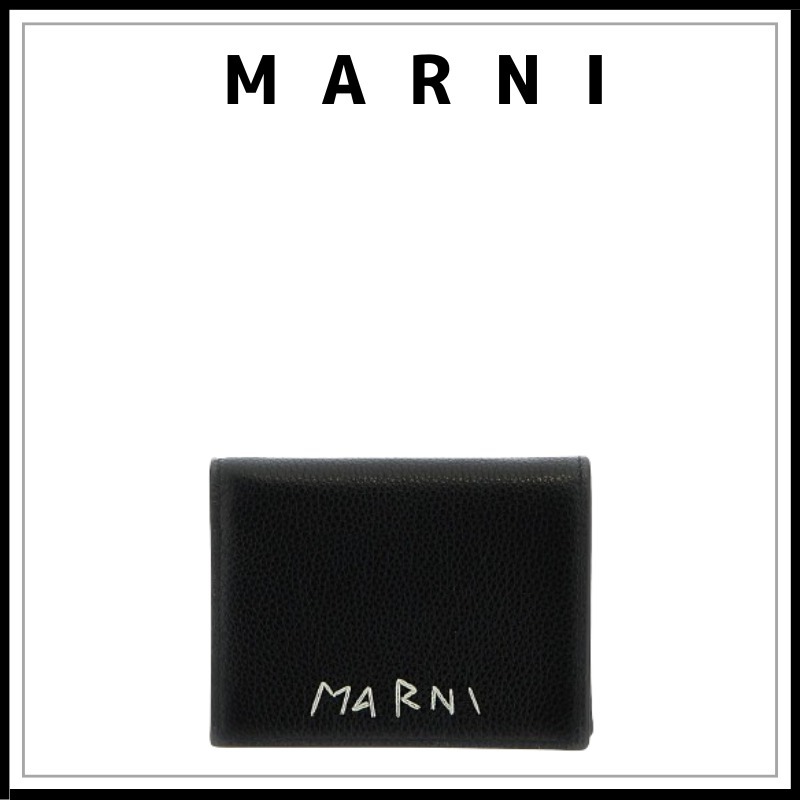 関税送料込 ★MARNI★ ロゴ入り折りたたみ財布