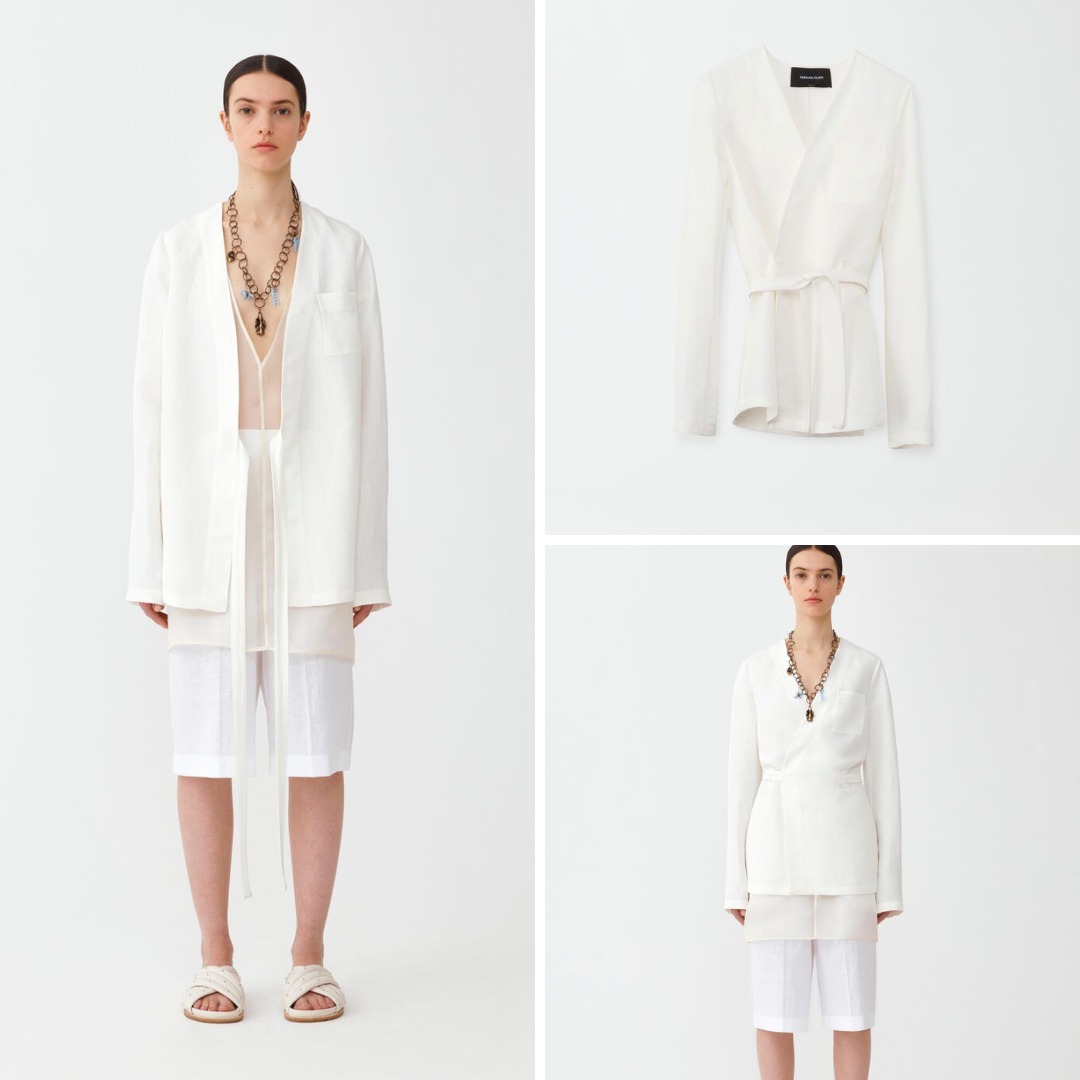 《送料無料》 FABIANA FILIPPI VISCOSE AND LINEN JACKET