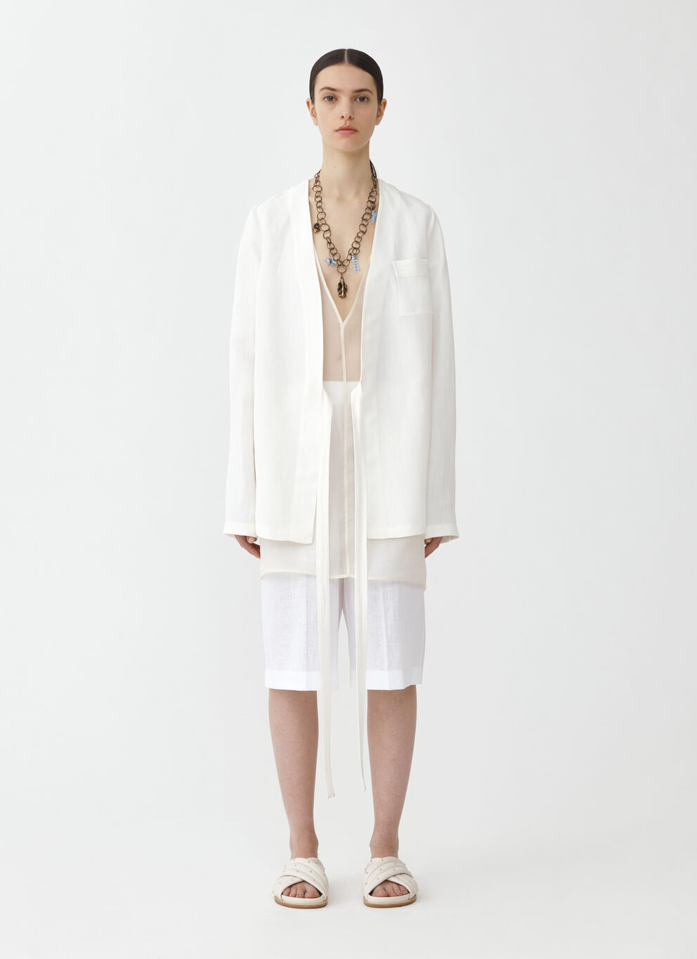 《送料無料》 FABIANA FILIPPI VISCOSE AND LINEN JACKET