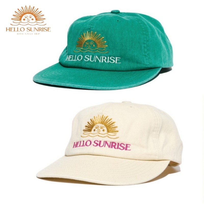 キャップ [HELLO SUNRISE] Washed Two Tone Logo 6Panel Cap
