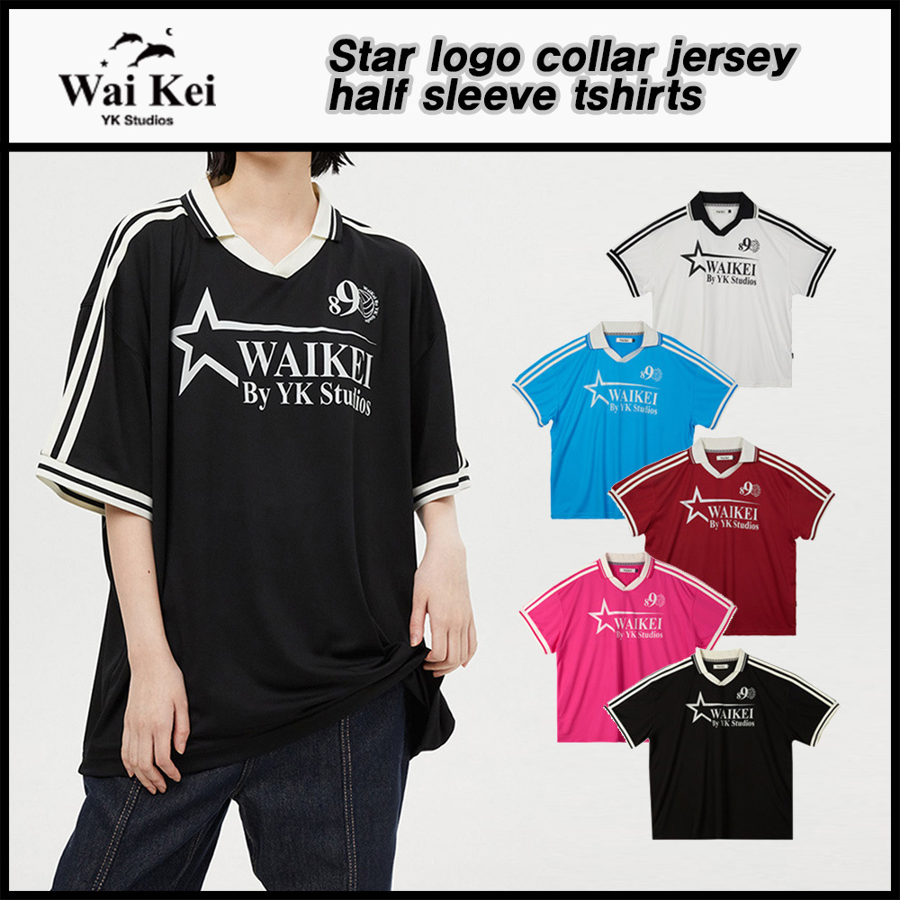 WAIKEI★Star logo collar jersey half sleeve tshirts★関税込