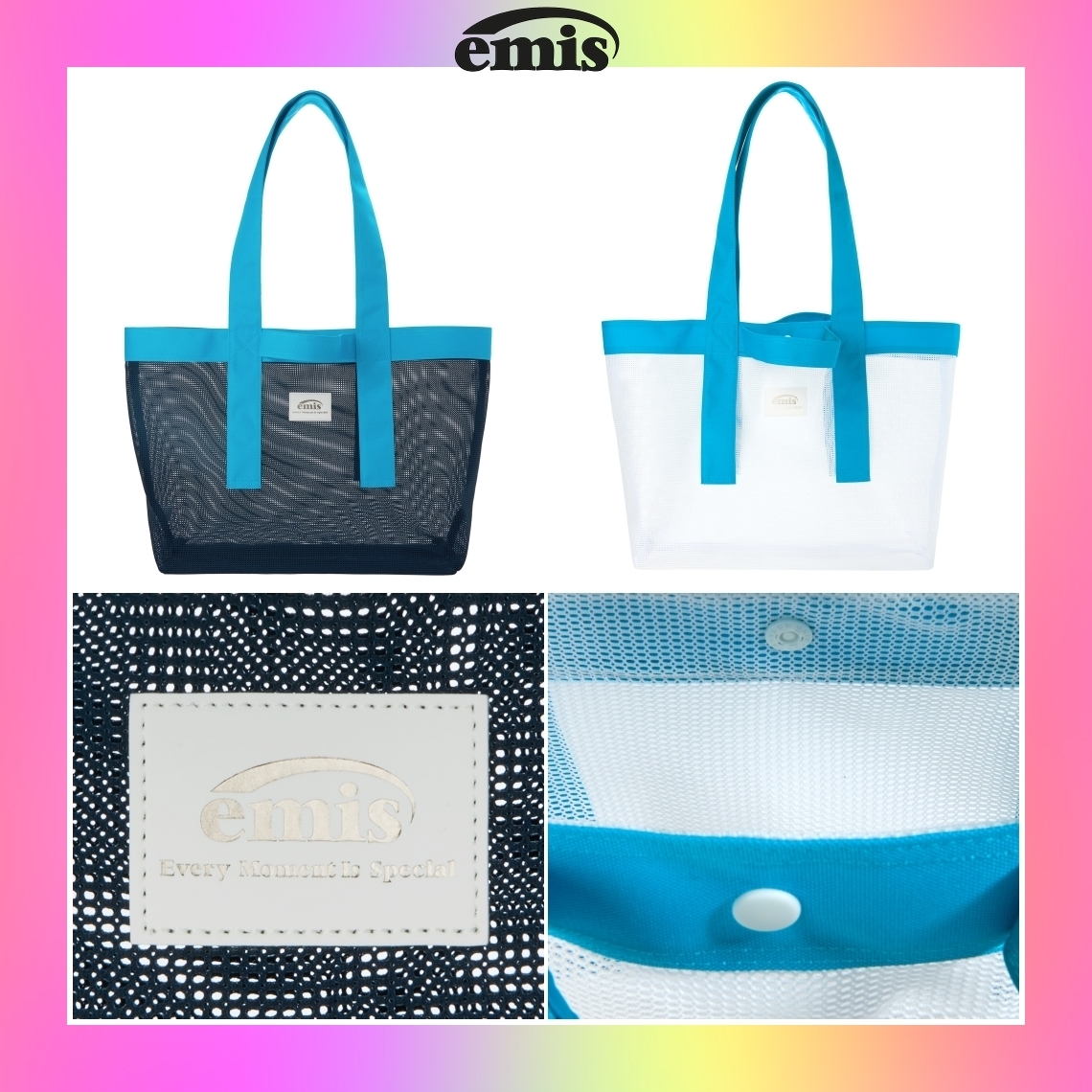 【emis】24HS新作★ MESH SHOPPER BAG