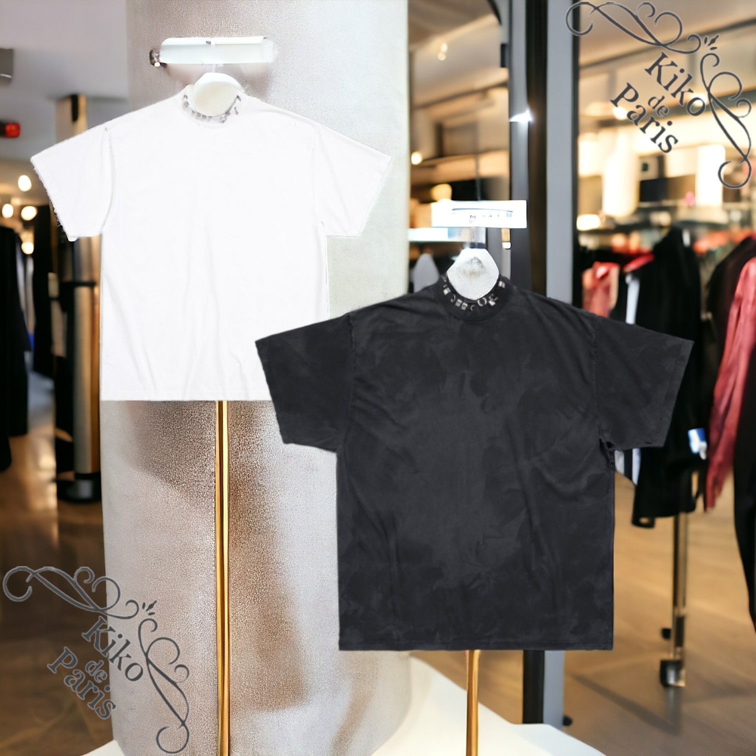 BALENCIAGA 直営店 PIERCED ヴィンテージ ジャージー Tシャツ