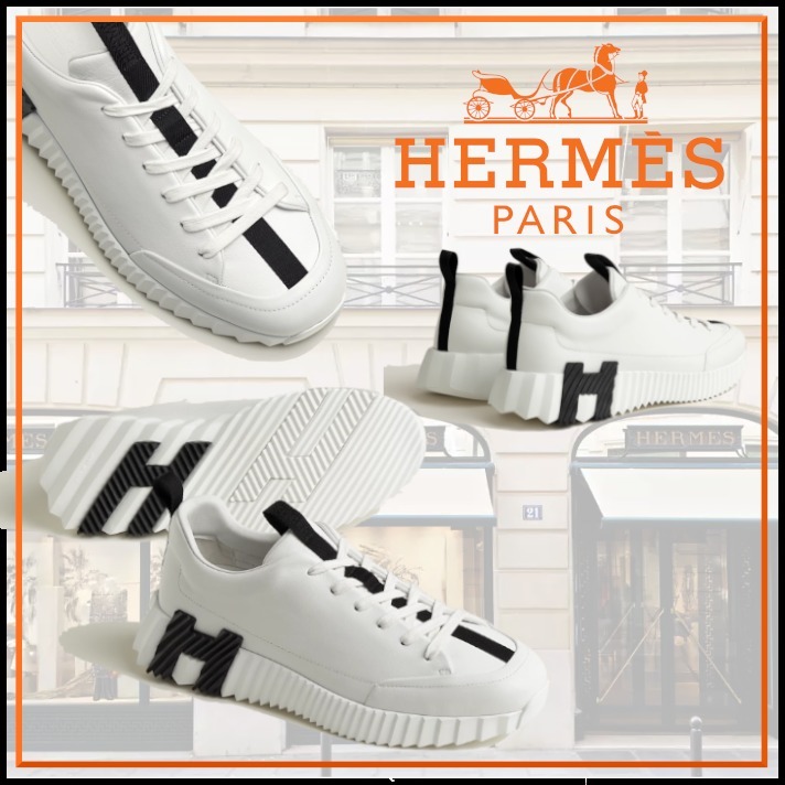 軽量！ブラックラインがシンプルで印象的HermesJumpスニーカー