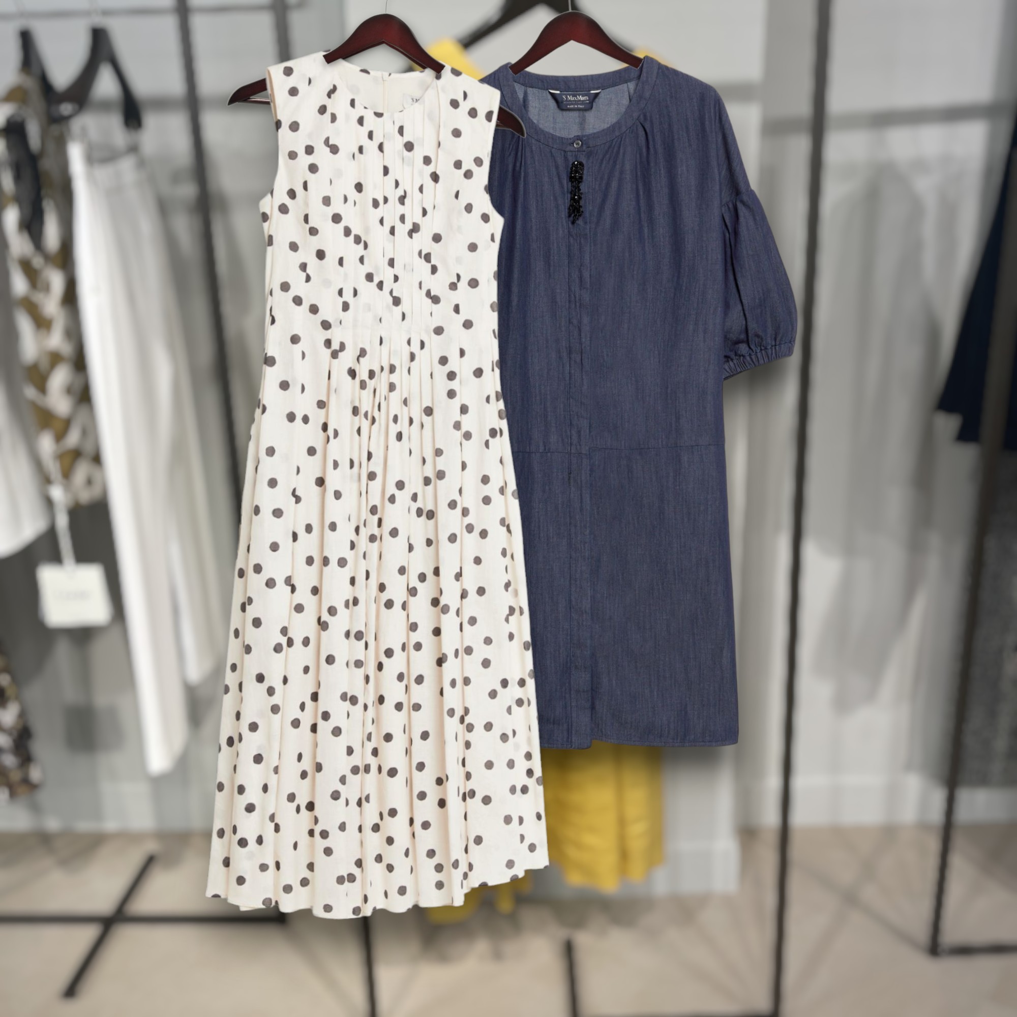S Max Mara CAROL プリント コットンボイル ワンピース
