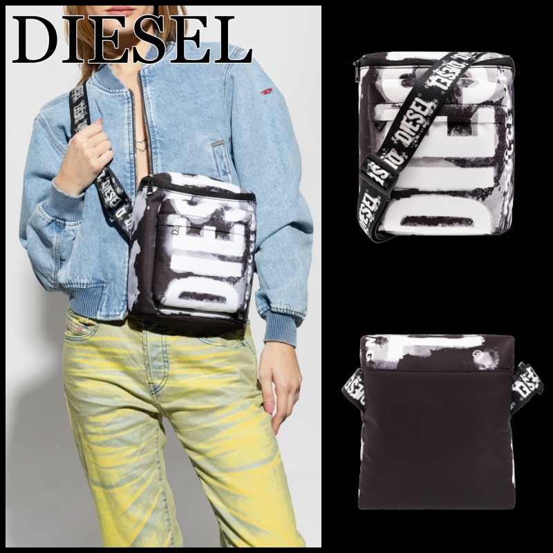 【関税込】◆DIESEL ディーゼル◆RAVE ロゴ ショルダーバッグ