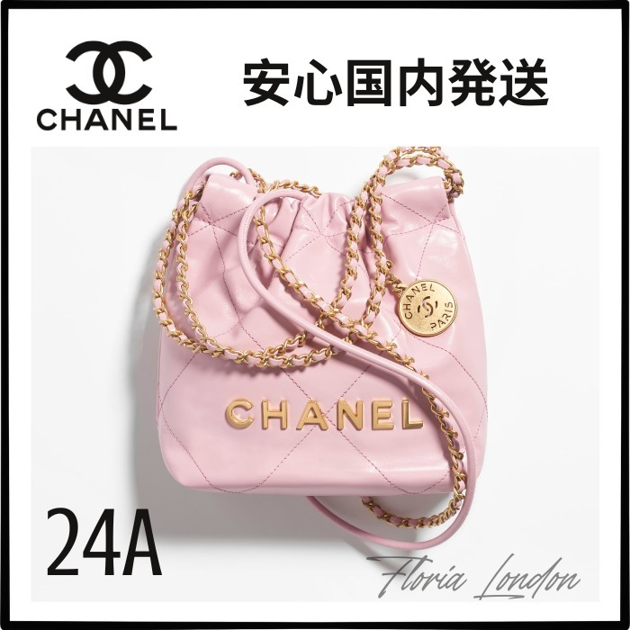 24A 新作【CHANEL】安心国内発送 上品なピンク★ CHANEL 22 ミニ