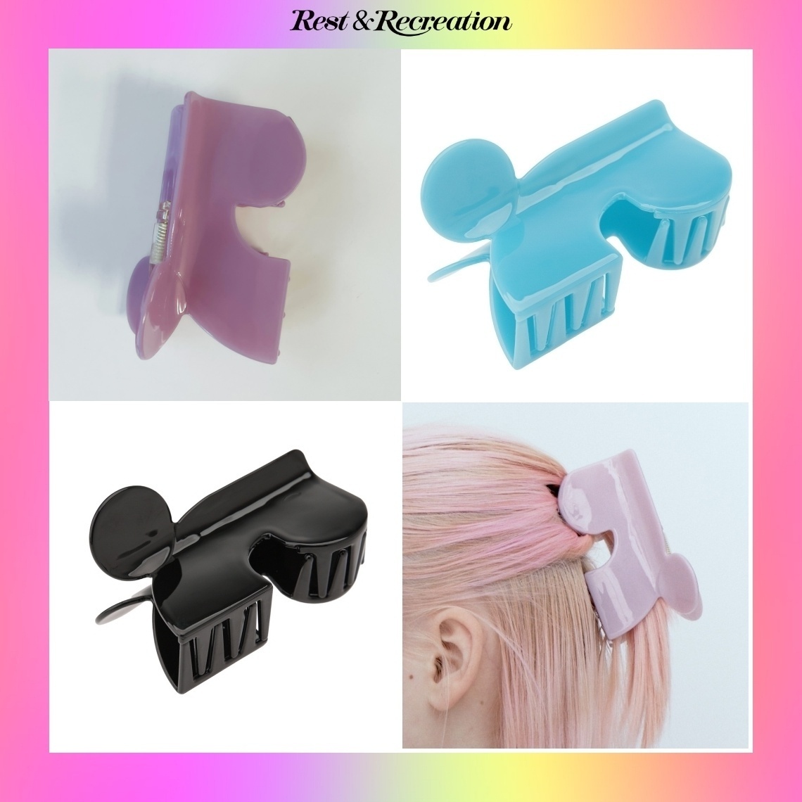 【Rest&Recreation】24HS★ LOGO HAIR CLIP(L)