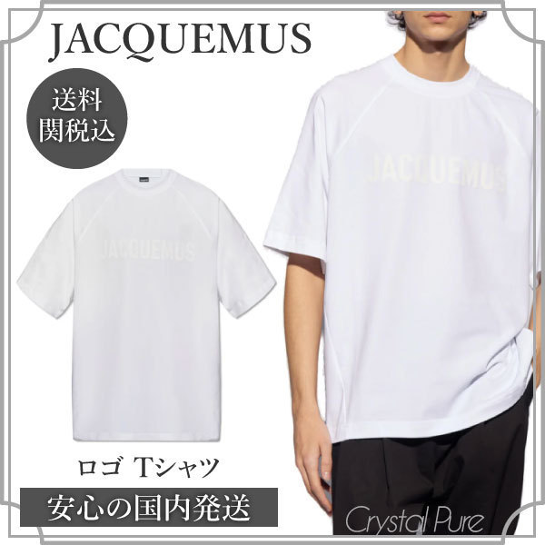 【JACQUEMUS】ロゴ ラグランスリーブ コットン Tシャツ 送関込