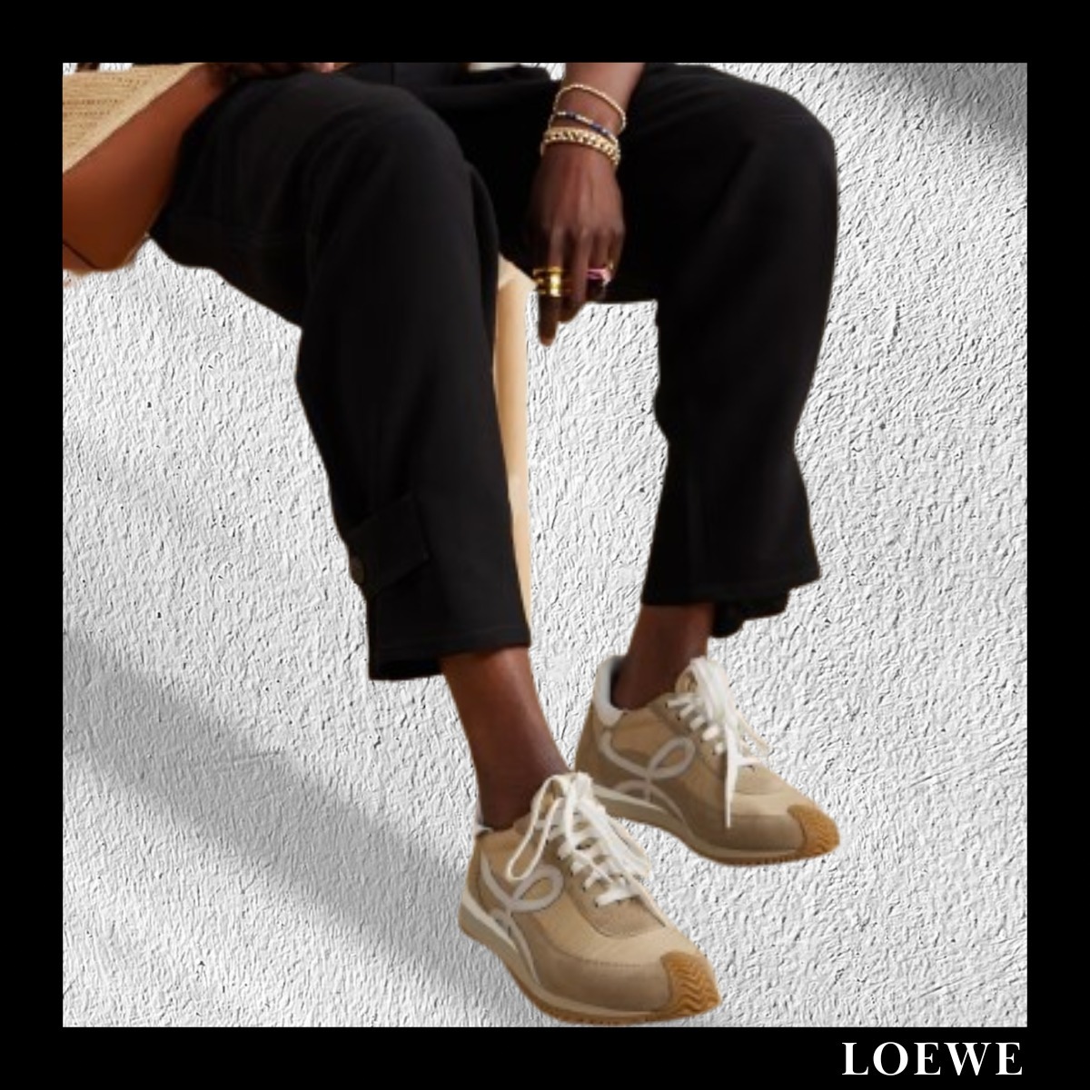 ＊送料・関税込み＊LOEWE シェル スエード レザー スニーカー