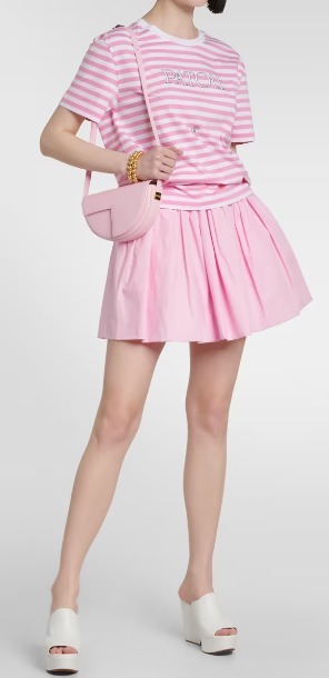 大人気 【PATOU】 High-rise miniskirt ウィメンズ ボトムス 大人気 【PATOU】 High-rise cotton miniskirt ボトムス ミニ丈