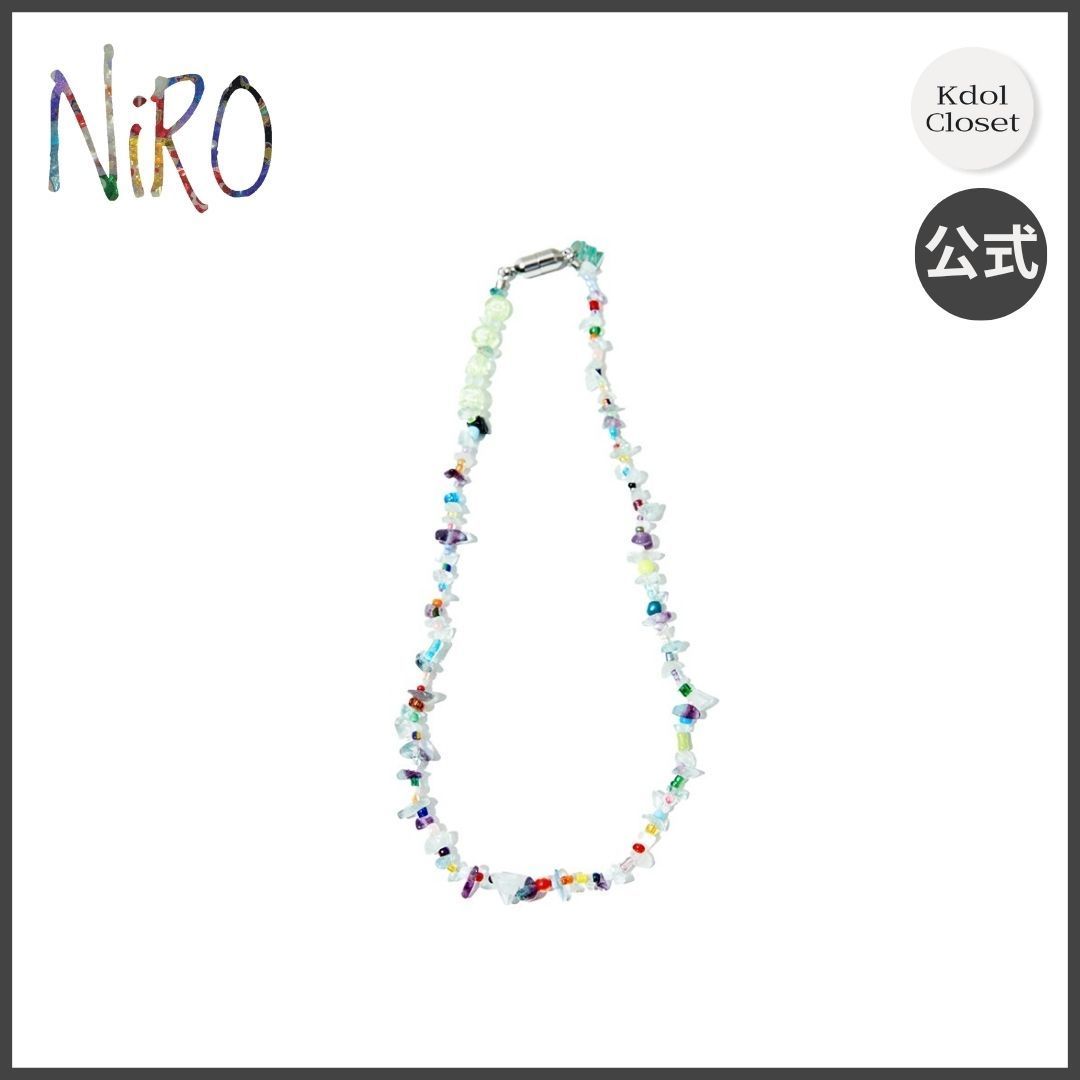 韓国人気 [NIRO] CRYSTAL n BEADS MiX NECKLACE #14
