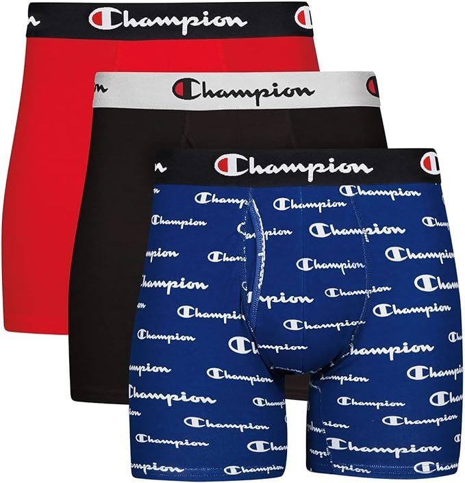Champion ロゴ 圧縮サポート 吸湿発散性 ボクサー 3点セット