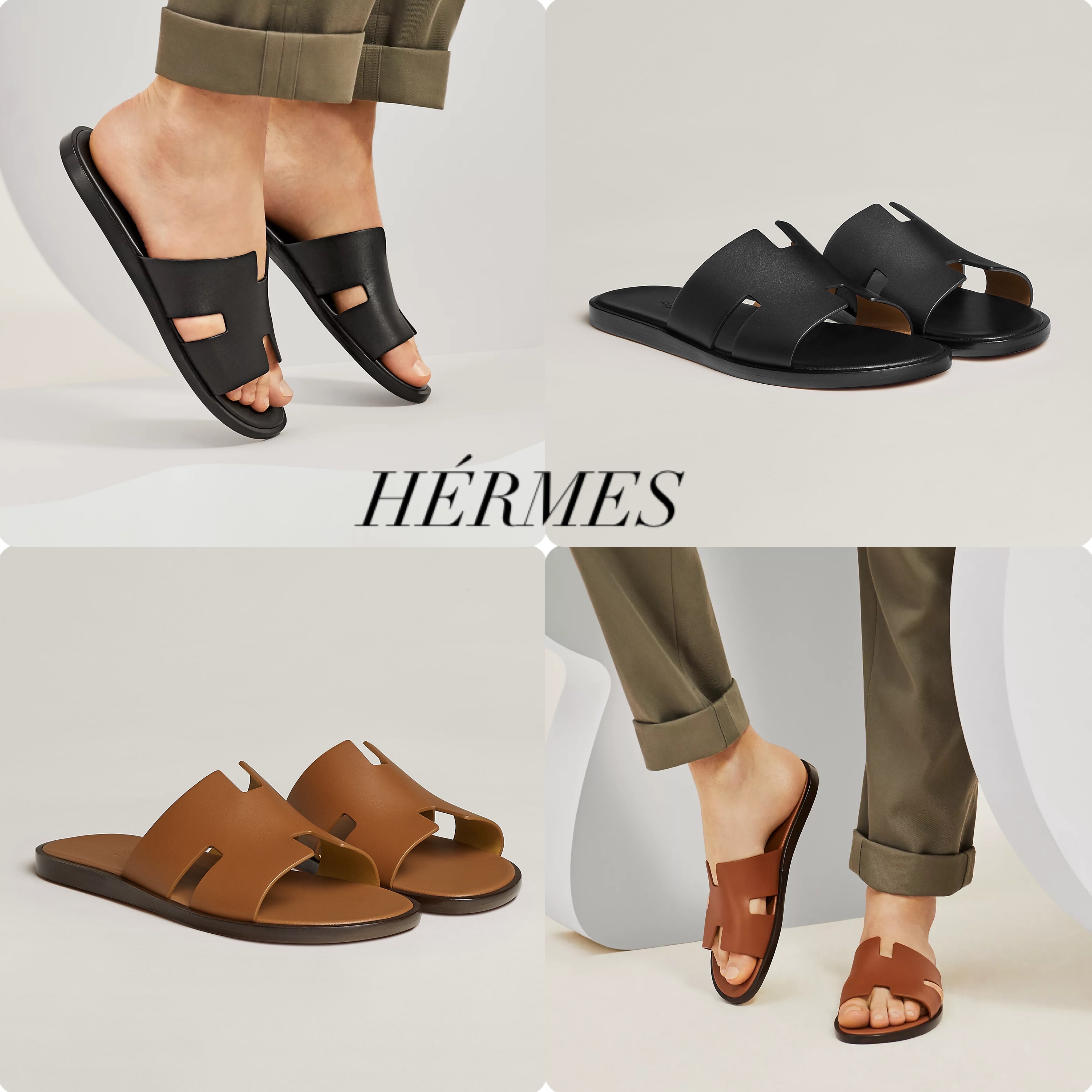 夏の必須アイテム◇HERMES サンダル イズミール