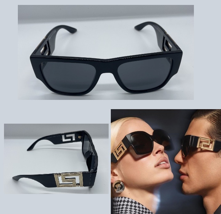 【VERSACE】グレカ サングラス ブラック 関税送料込み