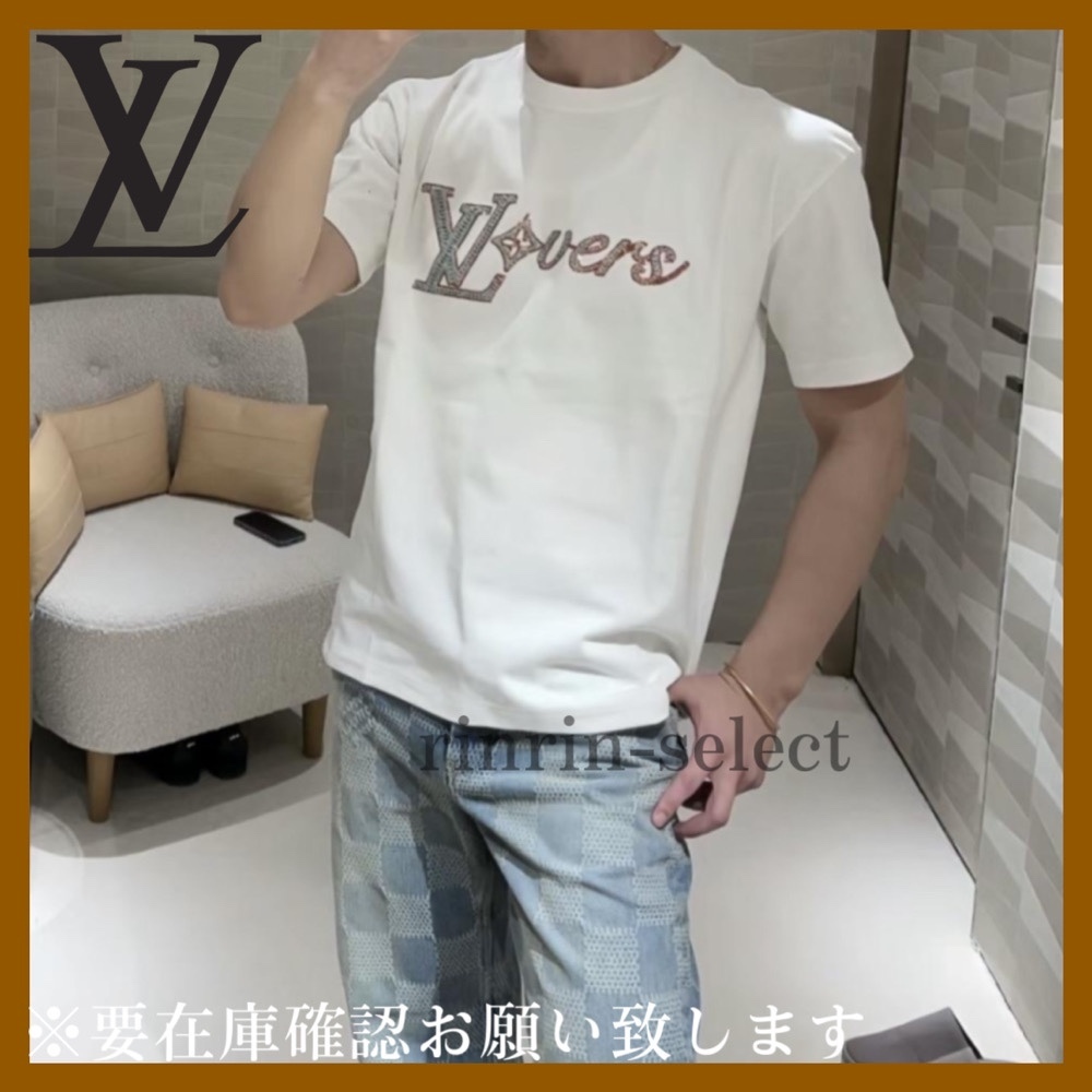 クールオシャレ♡【LouisVuitton】LV コットンTシャツ♪