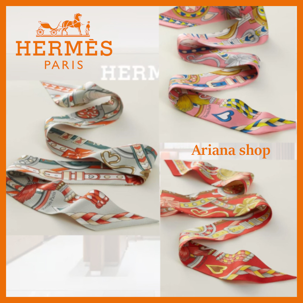 【お洒落☆】HERMES ツイリー《アルネ・ドゥ・クール》