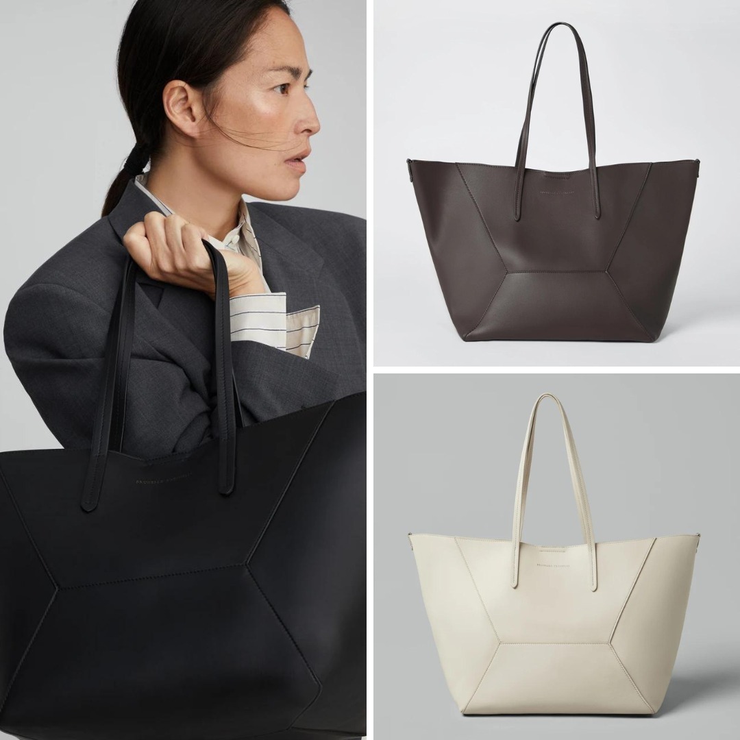 《送料無料》 BRUNELLO CUCINELLI Shopper bag in calfskin