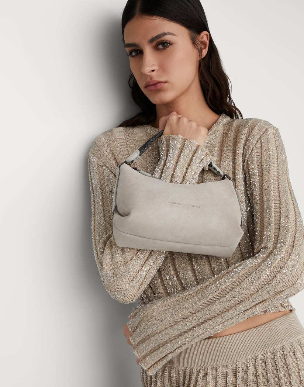《送料無料》 BRUNELLO CUCINELLI Suede bag