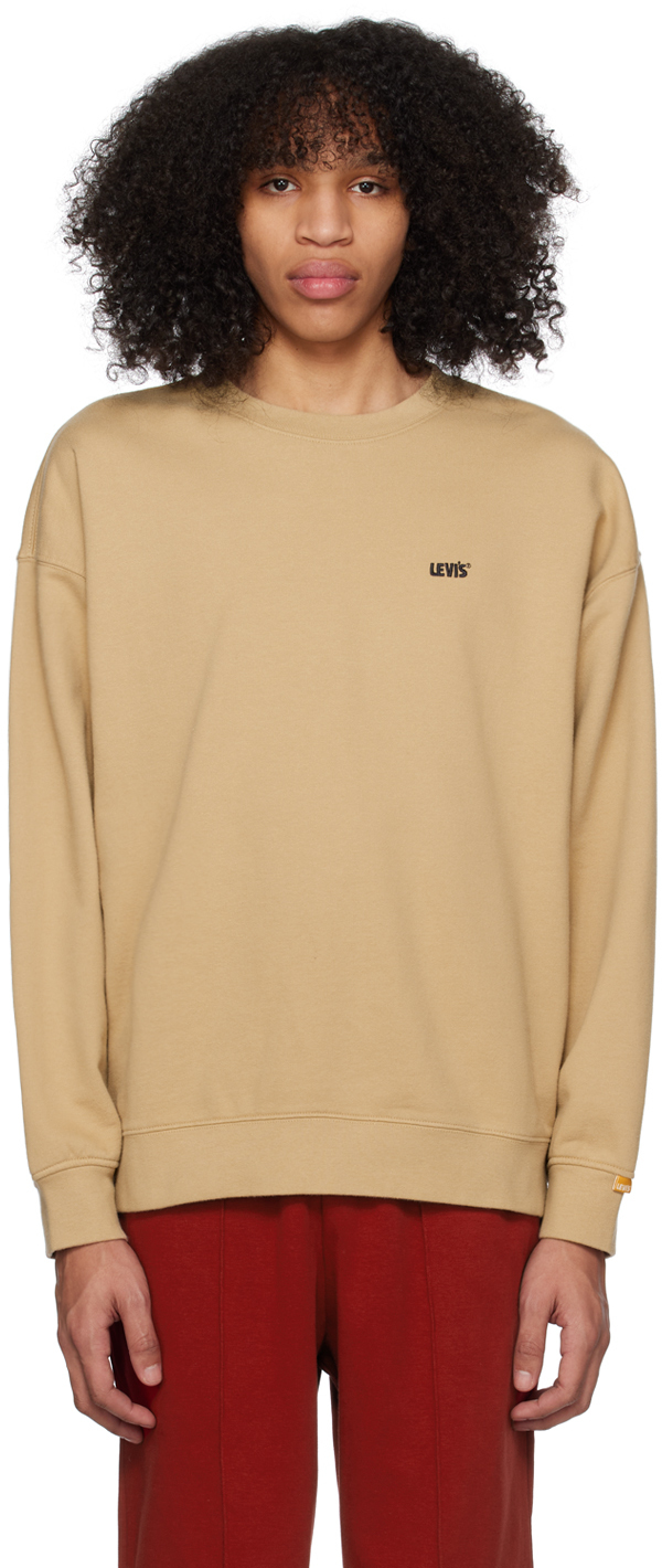【関税込み】Levi's タン クルーネック スウェットシャツ