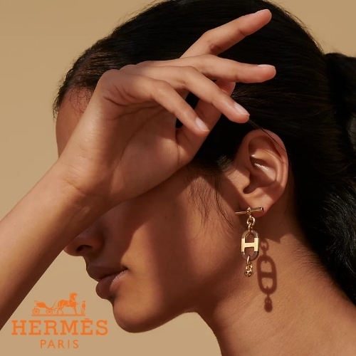 HERMES エルメス エルメス シュールメール ピアス ホーン