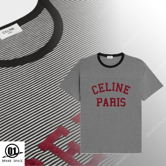 CELINE 24SS CELINE PARIS コットンジャージー ルーズ Tシャツ
