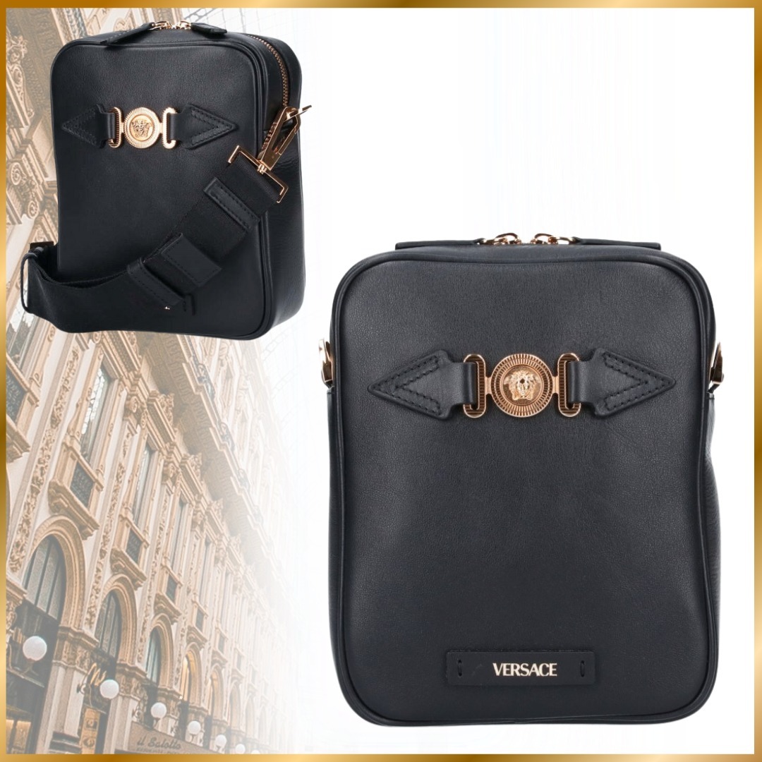◆関税込◆【VERSACE】MEDUSA BIGGIE メッセンジャーバッグ