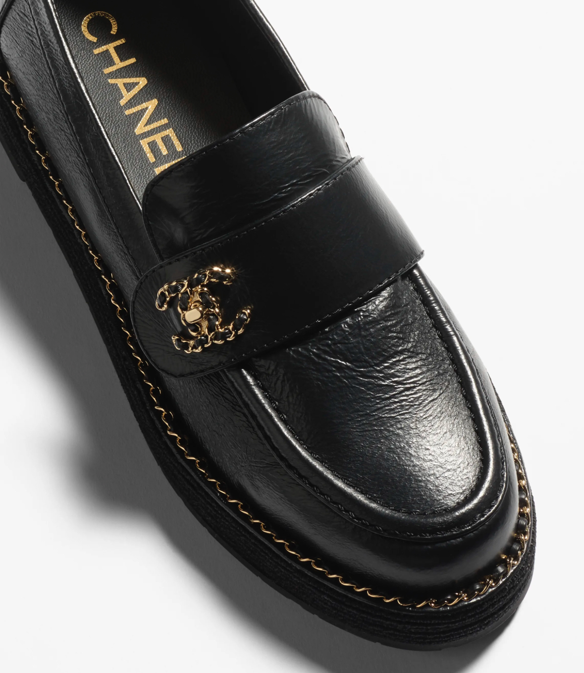 《24A》どんなコーデにも♪【CHANEL】ローファー ブラック