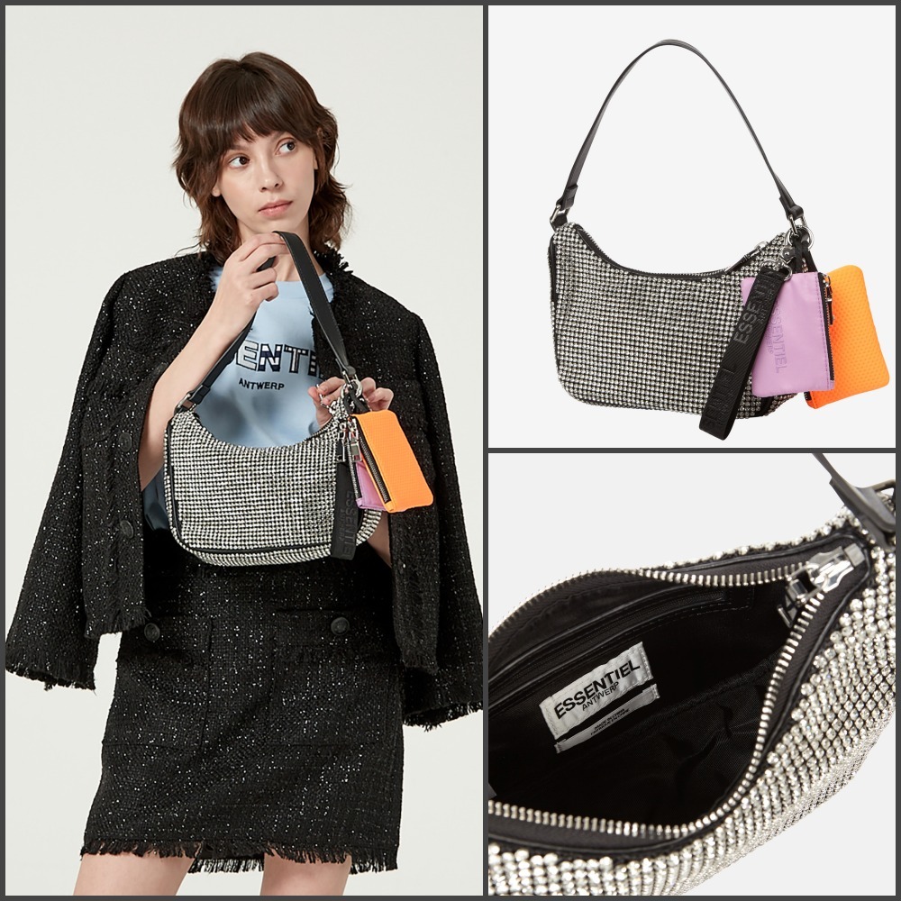 [ESSENTIEL ANTWERP]★Cubic 半月形 ショルダーバッグ