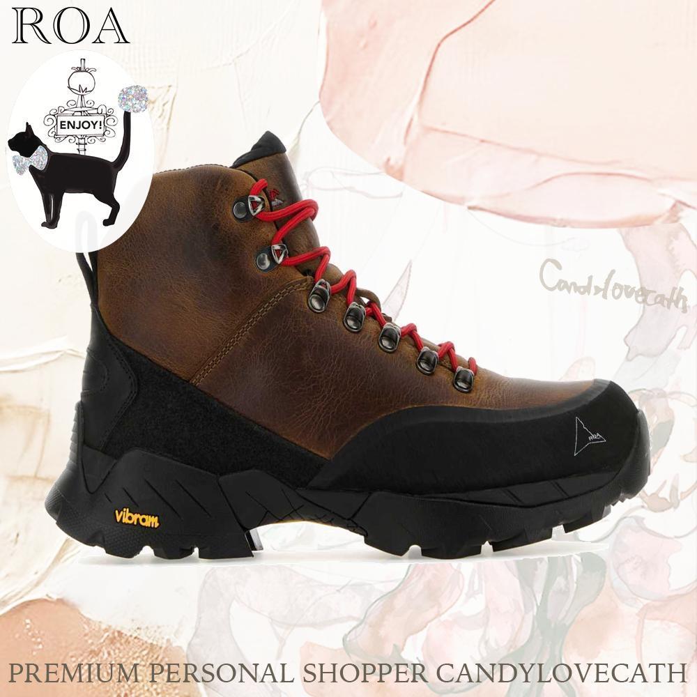 スニーカー ROA Brown Leather Andreas Ankle Boots