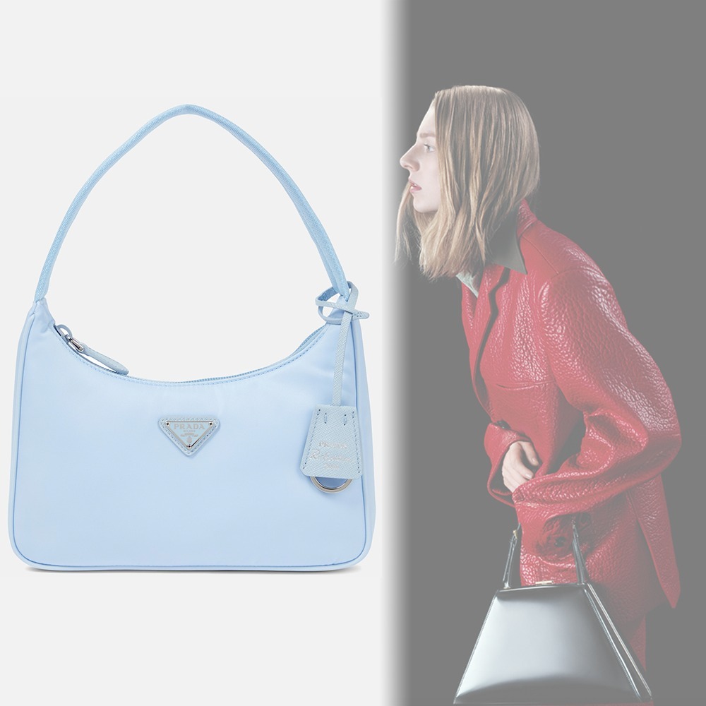 【希少】PRADA Re-Edition ミニ ショルダーバッグ ブルー