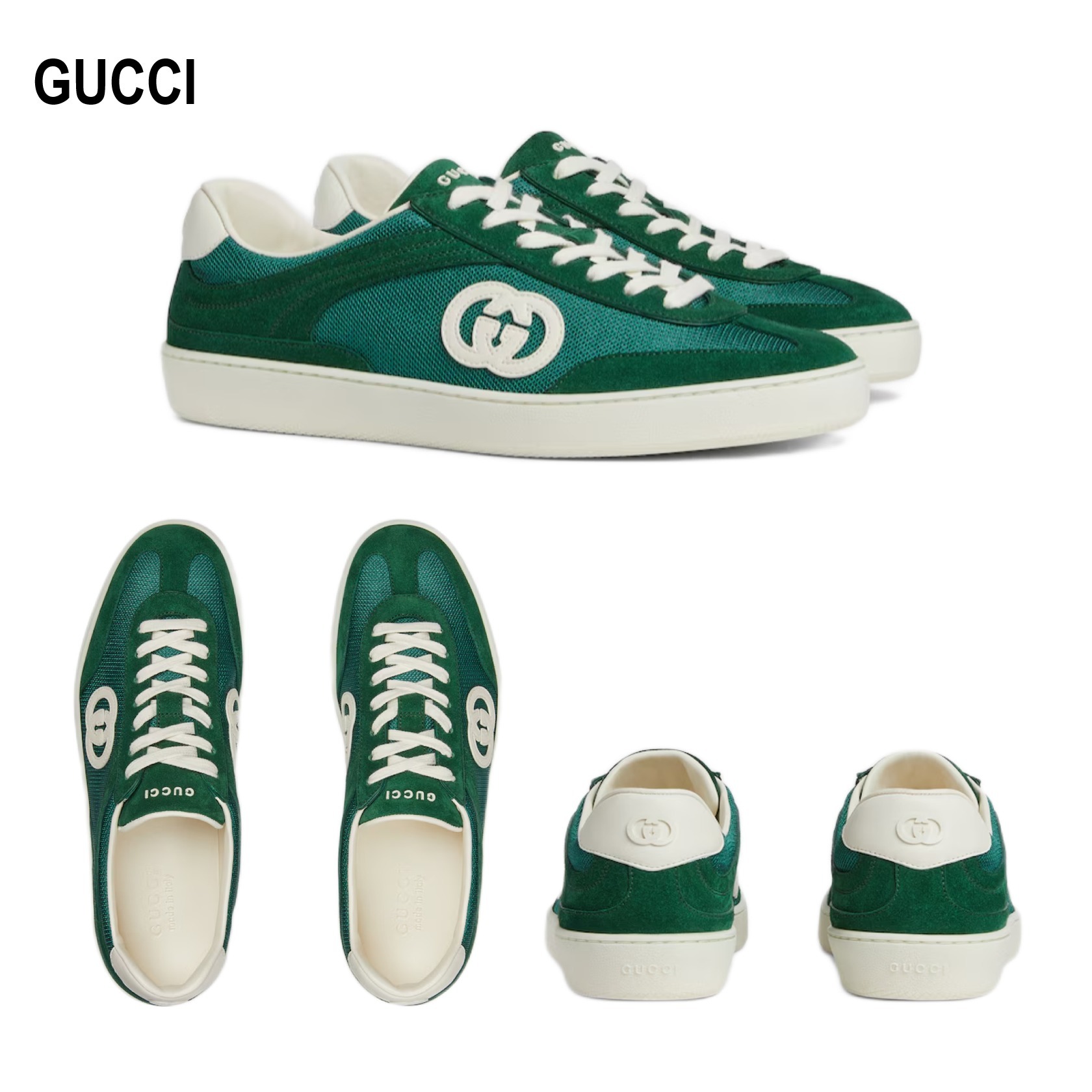 【GUCCI】グッチ インターロッキングG スエード スニーカー