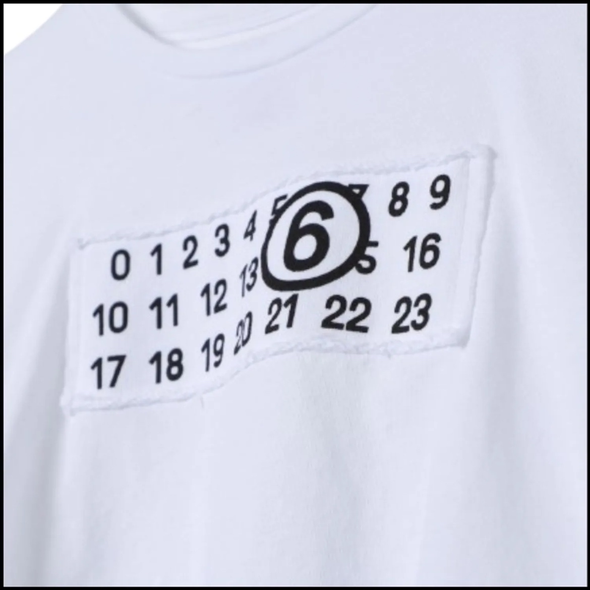 MM6 Maison Margiela ナンバリング ロゴTシャツ 大人もOK 大人もOK！MM6 Maison Margiela ナンバー Tシャツ ◇国内発送