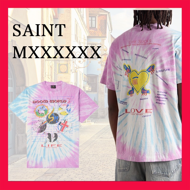 Saint Mxxxxxx☆関税込み☆LASTMAN ジャージーTシャツ SAINT MXXXXXX☆関税込☆+ LASTMAN コットンジャージー Tシャツ