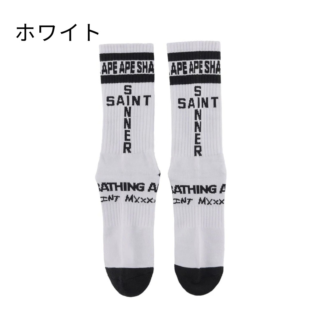 SAINT Mxxxxxx】国内発送☆A BATHING APE コラボソックス (Saint