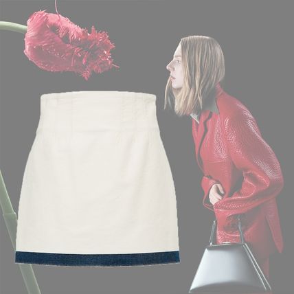 Prada フローラルレース スカート | ホワイト | FARFETCH JP