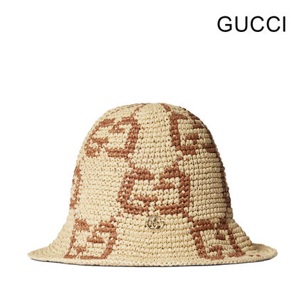 【箱付き】 GUCCI グッチ ジャンボGG バケットハット ピンク ベージュ 箱付き】 GUCCI グッチ ジャンボGG バケットハット ピンク