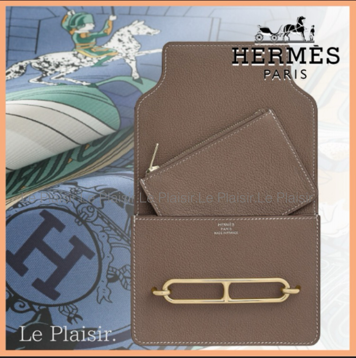 上品♡HERMES エレガント ロウリス スリム財布
