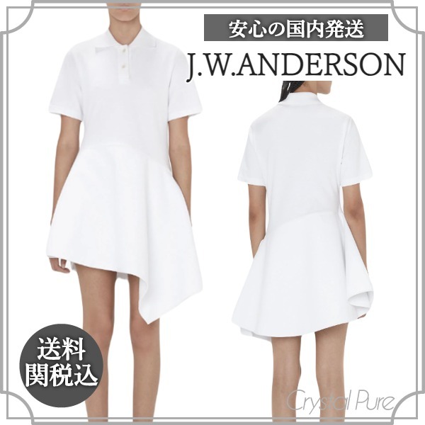 【残りわずか】 J.W.ANDERSON】アシンメトリー ポロ ワンピース【送料関税込 ワンピース
